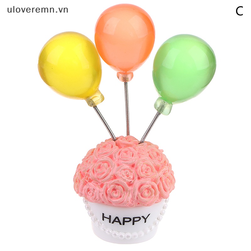 1 Mô Hình Bong Bóng Hoa Hồng Bằng Nhựa Resin Nhiều Màu Sắc Trang Trí Bảng Điều Khiển Xe Hơi Nhà Búp Bê