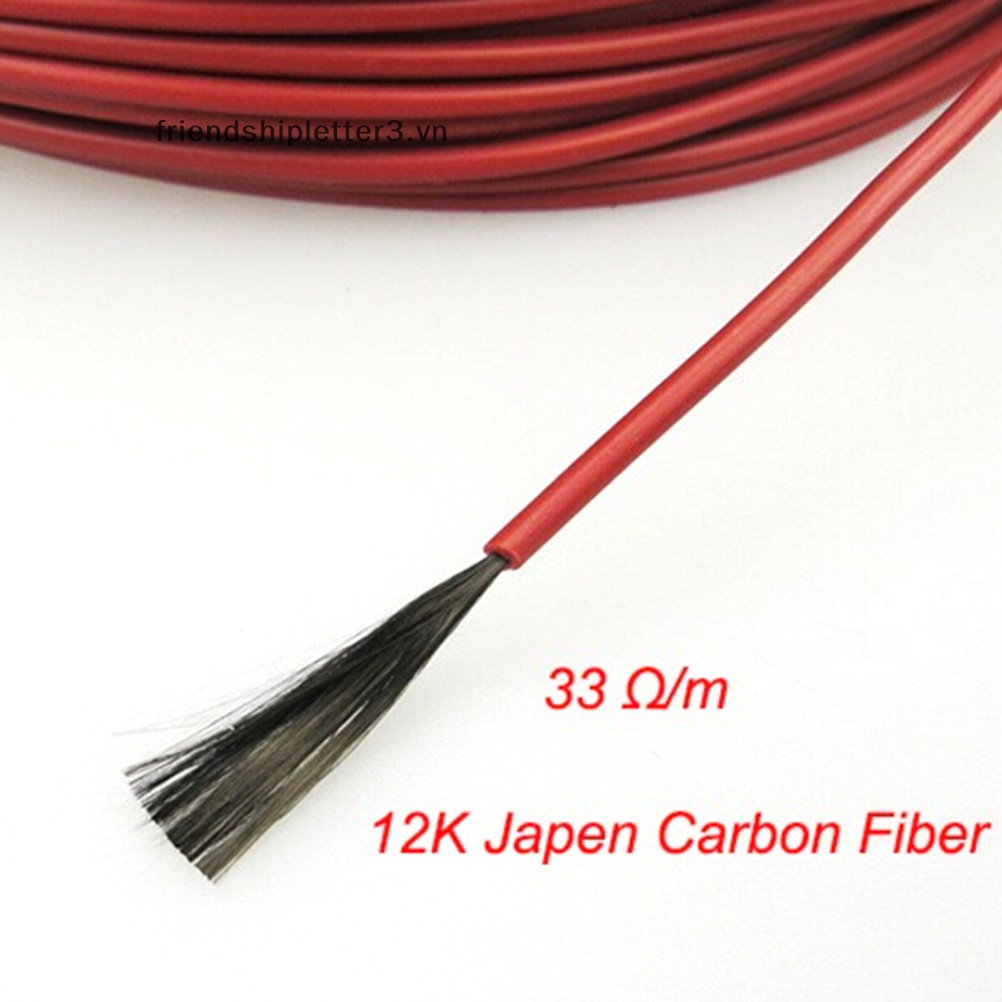 / / Mới / / Bán NóngDây Cáp Sợi Carbon Làm Ấm Sàn Nhà 20m Minco 12K 33 Ohm / m