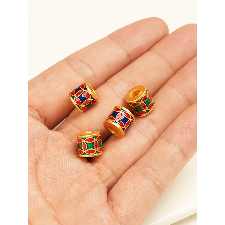 Phụ Kiện Hạt Xỏ Vòng Tay Tự Làm Xâu Chuỗi Hạt Màu Vàng Kim Phiên Bản Retention Cao Cấp