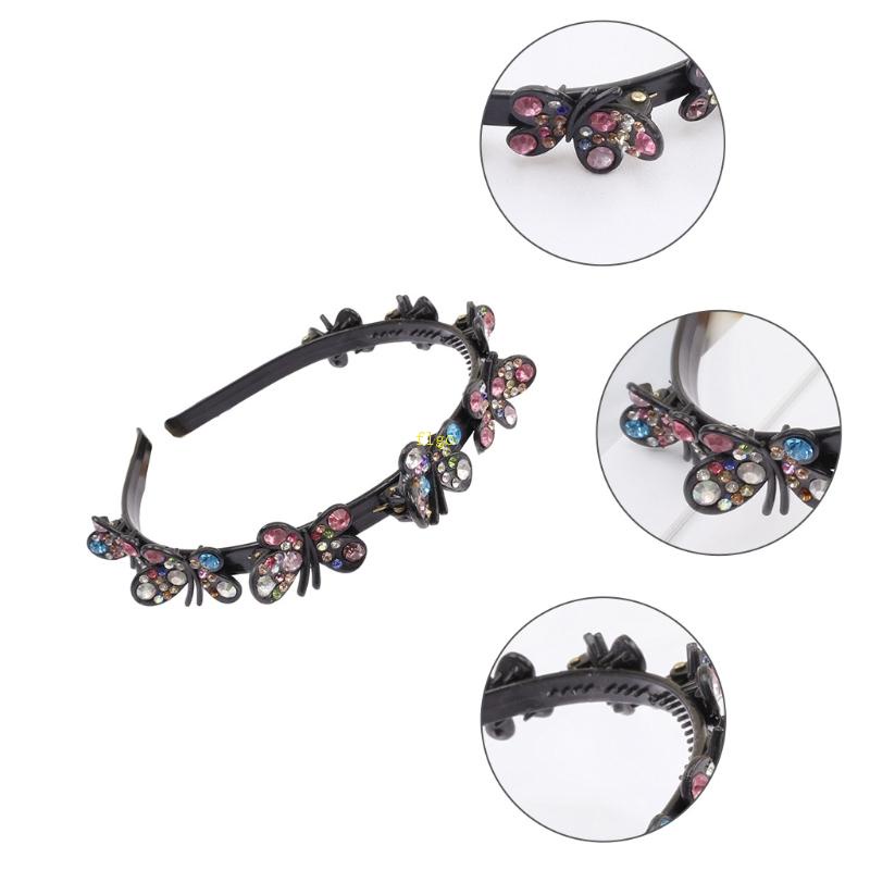 Cài Tóc Hình Bướm Đính Đá Nhiều Màu Sắc Tạo Kiểu Tóc Thời Trang Cho Nữ