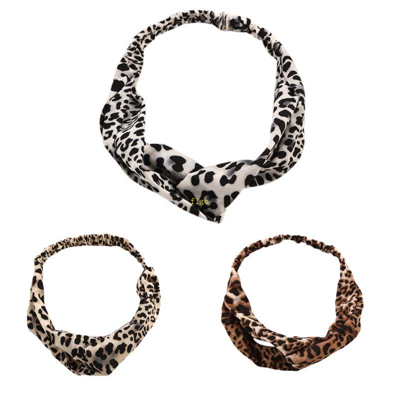 Băng Đô Vải In Họa Tiết Da Báo Phong Cách Boho Cổ Điển 3 Màu Lựa Chọn Dành Cho Nữ