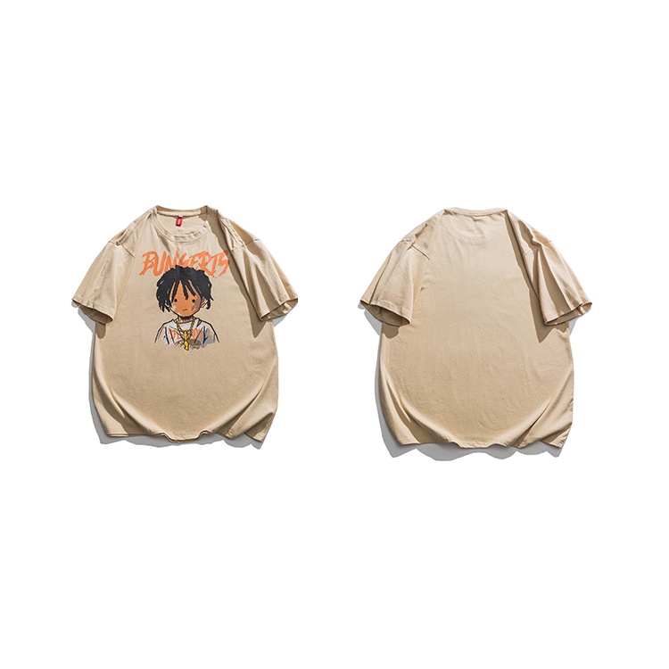 Áo Thun Tay Ngắn Cổ Tròn Dáng Rộng Thời Trang Mùa Hè Phong Cách Mới Cho Nam