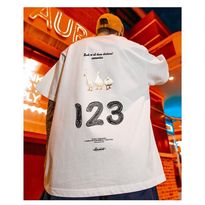 Áo Thun Cotton Tay Ngắn Phong Cách Âu Mỹ Thời Trang Mùa Hè Mới 2023 Dành Cho Nam