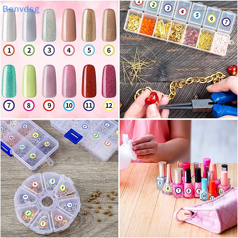 Benvdsg > Set 10 Tấm / 1in Dụng Cụ Đánh Bóng Móng Tay Tự Dính Số Num well