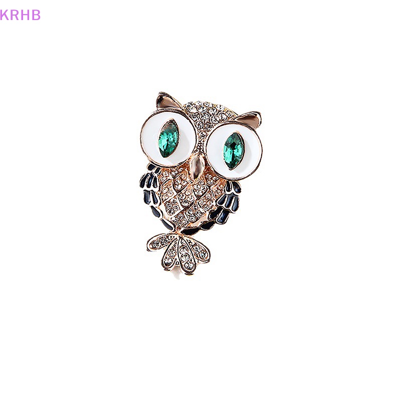 Ghim Cài Áo Hình Cú Mèo Đính Đá Thời Trang Cho Nữ Mới