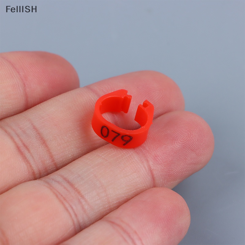 Set 100 Vòng Nhựa Gắn Chân Chim Bồ Câu Điều Chỉnh Được Kỹ Thuật Số Tiện Lợi 439br