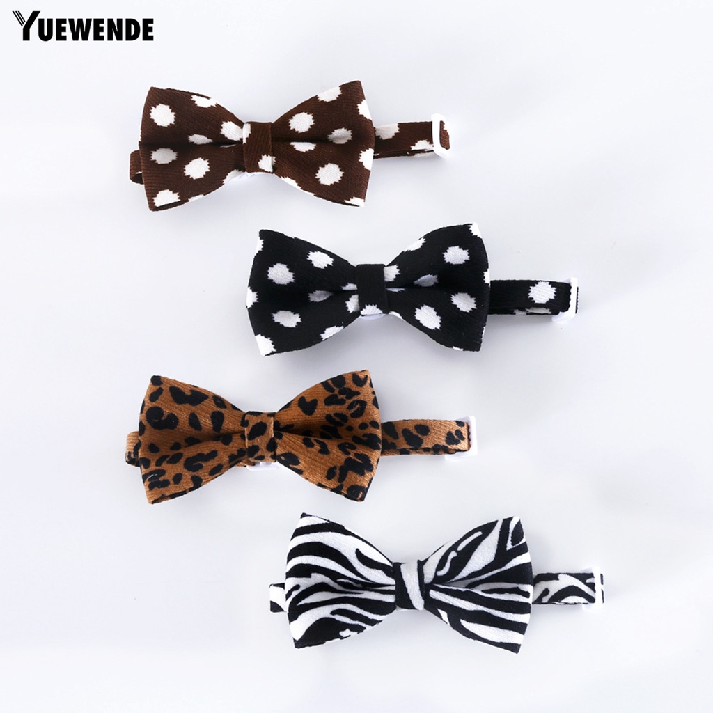 Vòng Cổ Thắt Nơ Họa Tiết Chấm Bi Dễ Thương Linh Hoạt Cho Thú Cưng