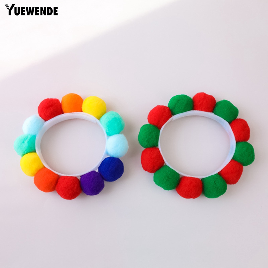 Vòng Cổ Thoáng Khí Gắn Quả Bông Nhỏ Dễ Thương Cho Thú Cưng