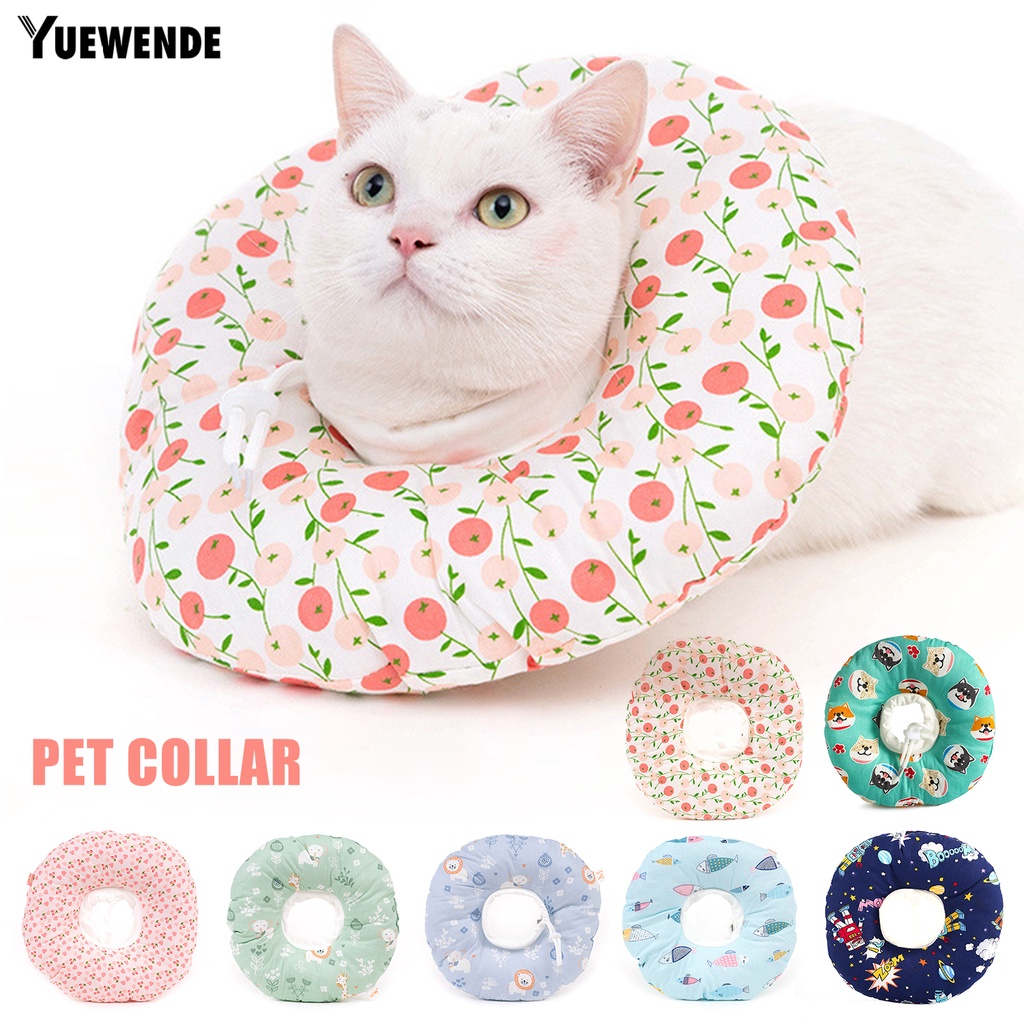 Yq.e Vòng Đeo Cổ Chống Cắn Chống Gàu Siêu Nhẹ Bảo Vệ Vết Thương Cho Thú Cưng Ngoài Trời