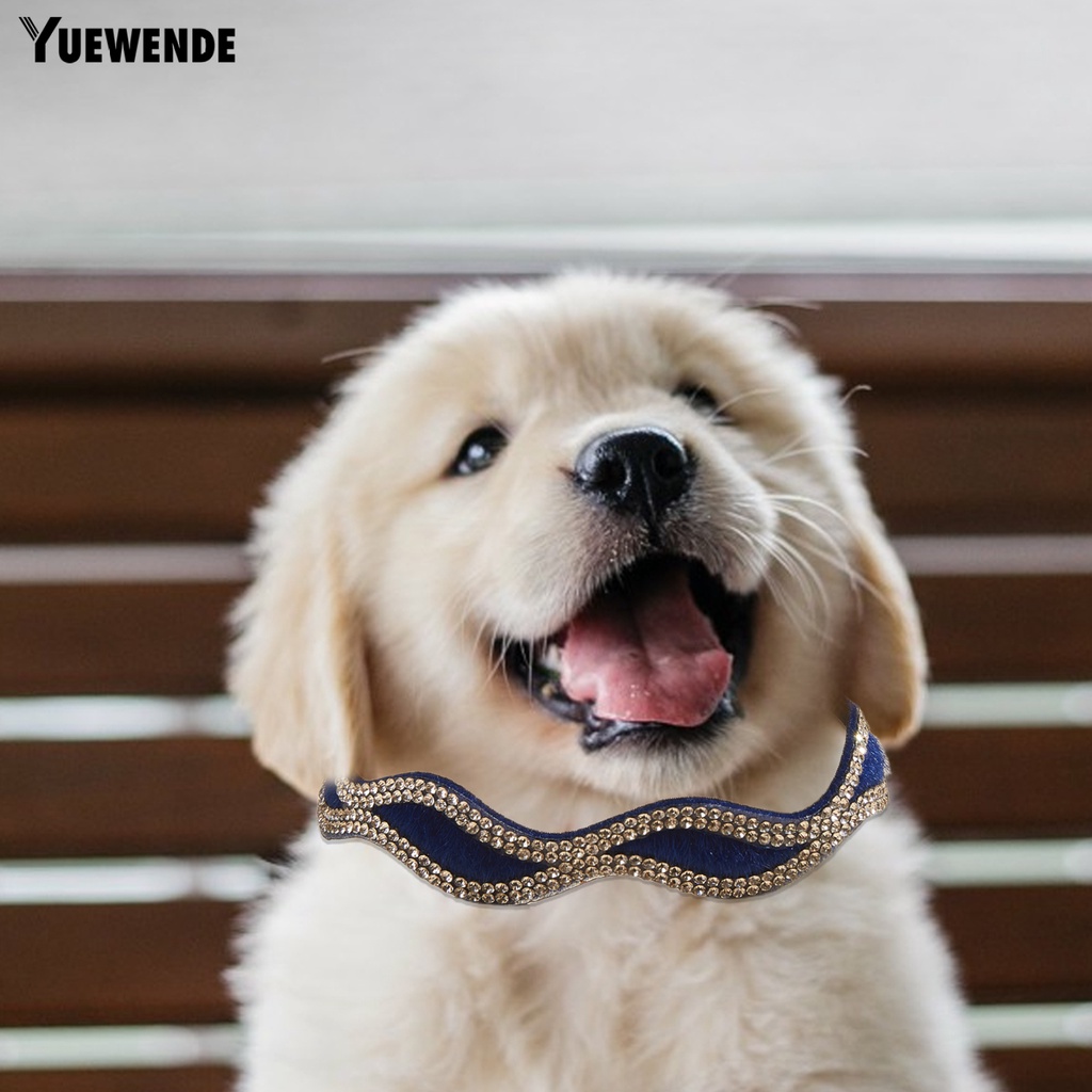 Vòng Cổ Đính Kim Cương Giả Chống Mài Mòn Cho Thú Cưng YQ.E