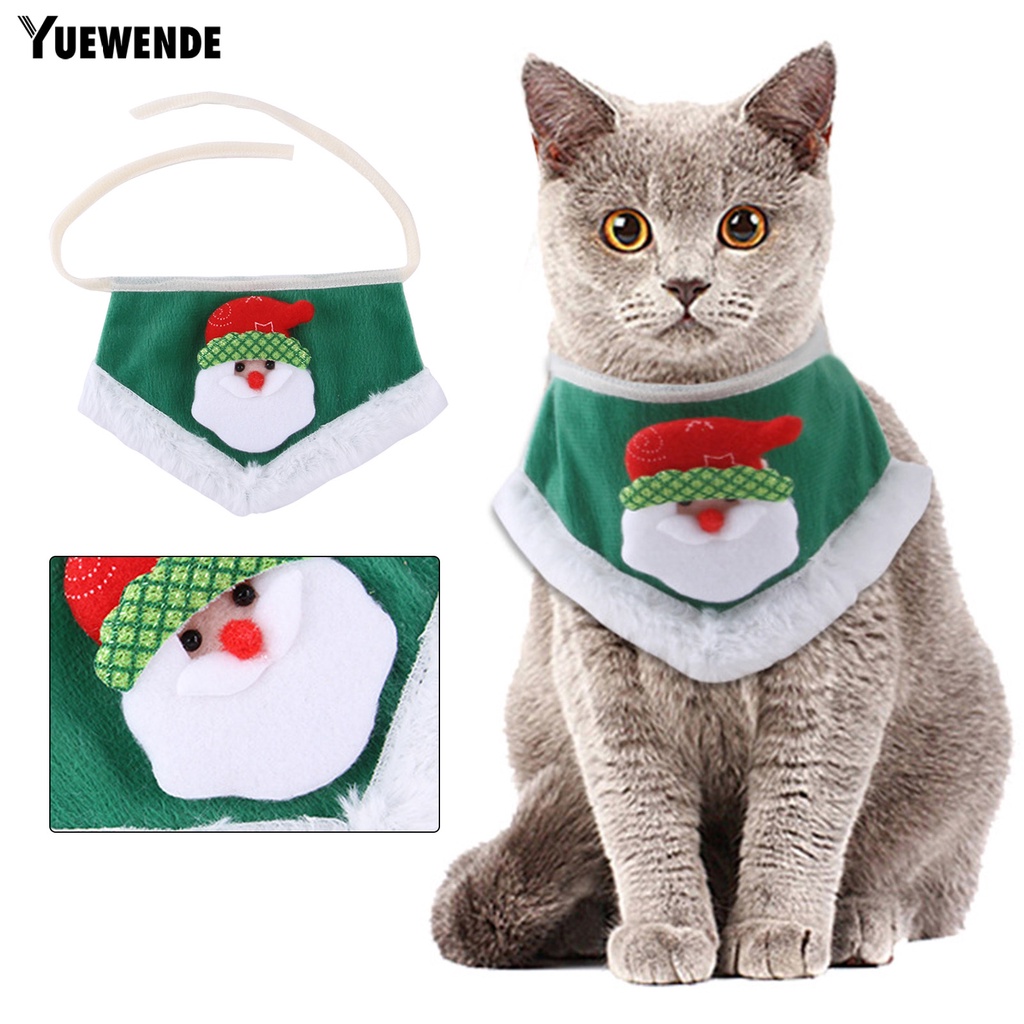 Yq.e Khăn Yếm Tam Giác In Họa Tiết Hoạt Hình Giữ Ấm Mùa Đông Cho Thú Cưng