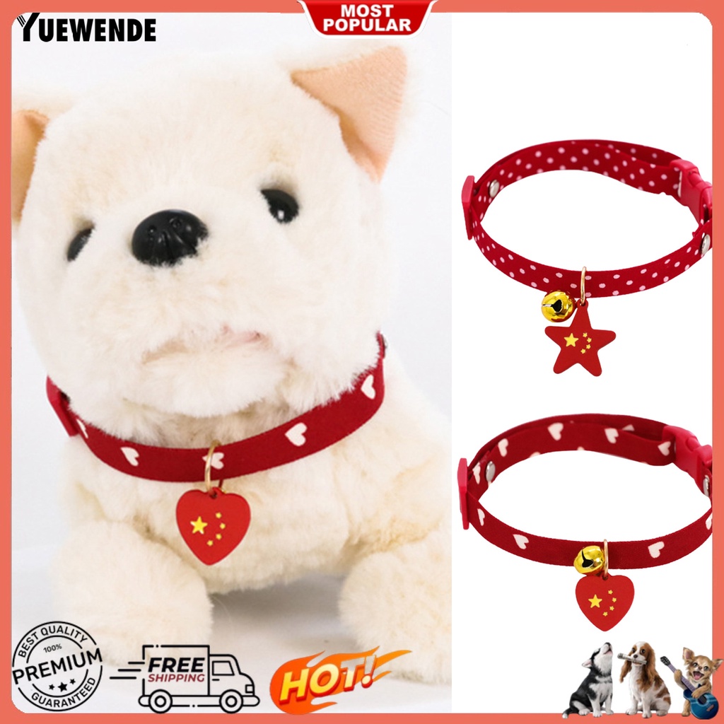 Yq.e Vòng Cổ Tròn Bằng Vải Bắt Mắt Chống Mài Mòn Dễ Mặc Hàng Ngày Cho Thú Cưng