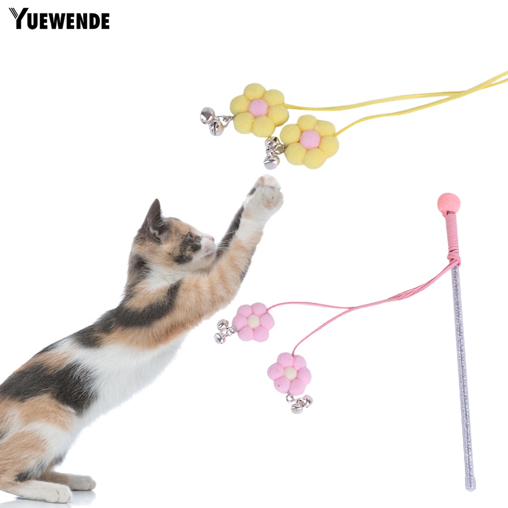Gậy Đồ Chơi Tương Tác Với Mèo Cưng YQ.E Tay Cầm Mềm Mại Thoải Mái Chống Rách Giảm Căng Thẳng Vui Nhộn