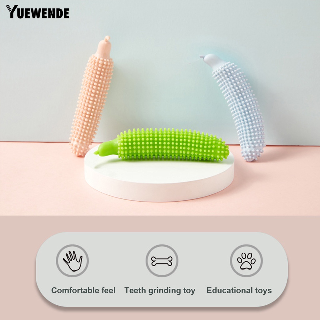 Yq.e Đồ Chơi Gặm Hình Dưa Leo Bằng TPE Chống Cắn Làm Sạch Răng Cho Thú Cưng