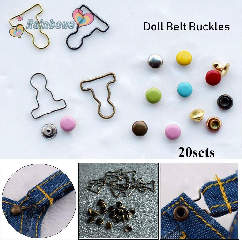 Set 20 Nút Thắt Lưng Hình Hồ Lô Mini Bằng Kim Loại