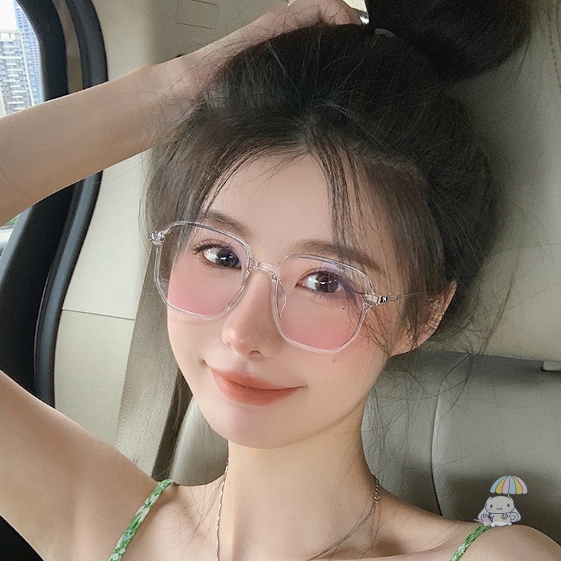 Kính Mát Gọng Vuông Lớn Chống Tia UV Thời Trang Hàn Quốc Cho Nữ