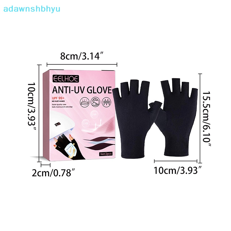 1 Đôi Găng Tay Chống Tia UV Không Ngón Tiện Dụng Khi Làm Móng