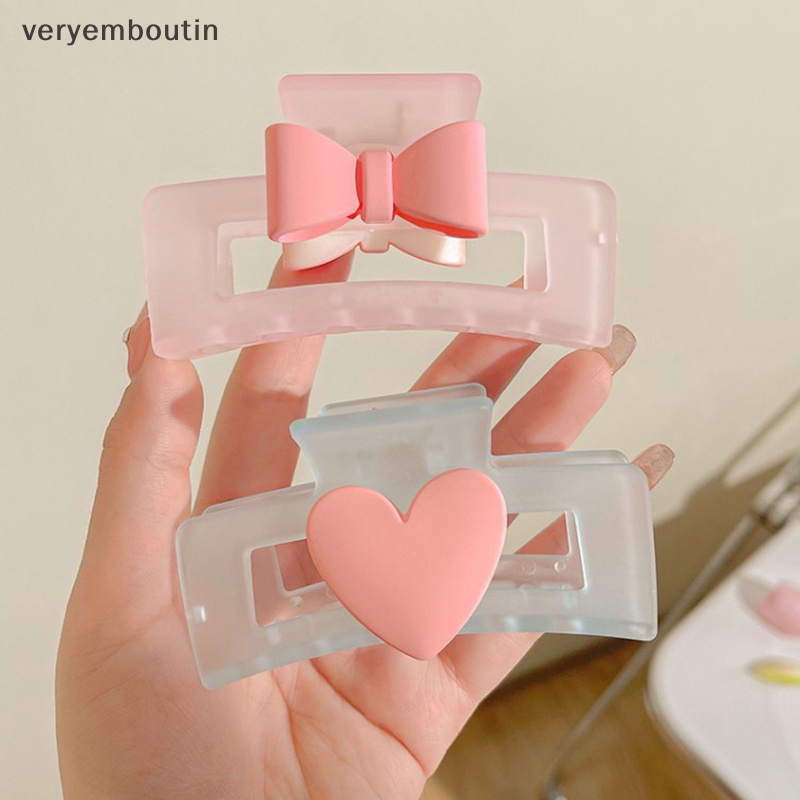 Kẹp Tóc Hình Trái Tim / Cá Mập Cỡ Lớn Dễ Thương Thời Trang Cho Nữ