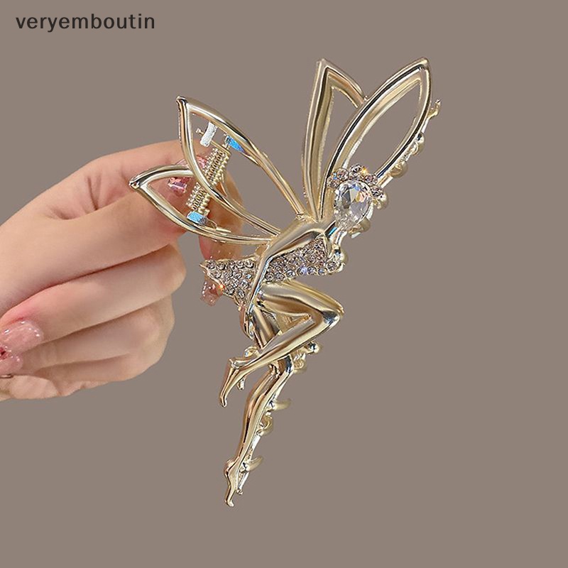 Kẹp Càng Cua Kim Loại Đính Đá Và Ngọc Trai Cho Nữ