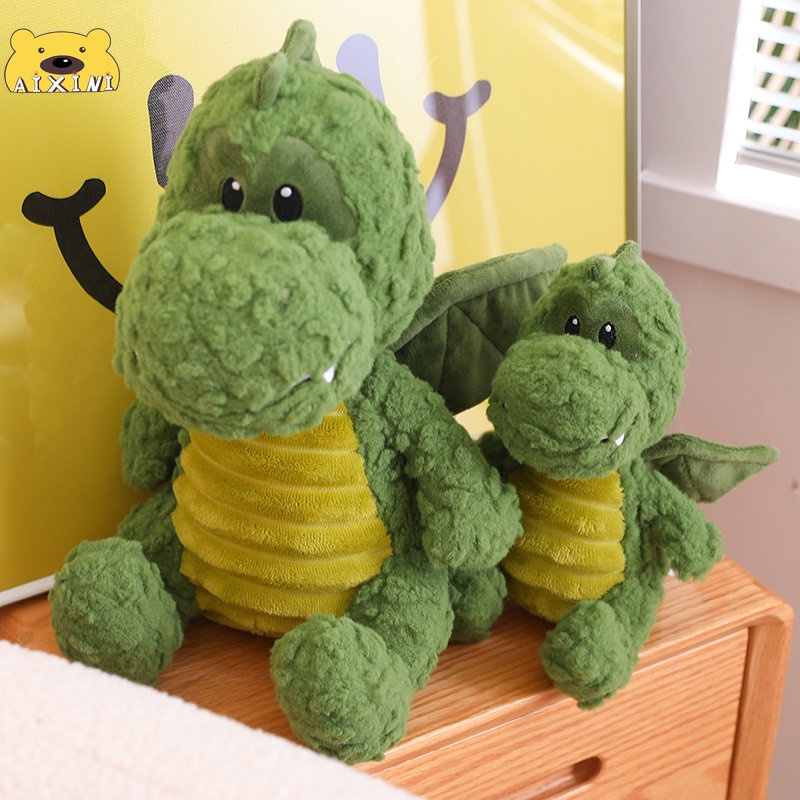 Gấu bông khủng long búp bê khủng long Gối Khủng Long Xanh búp bê khủng long có cánh thú nhồi bông quà tặng trẻ em Món quà sinh nhật