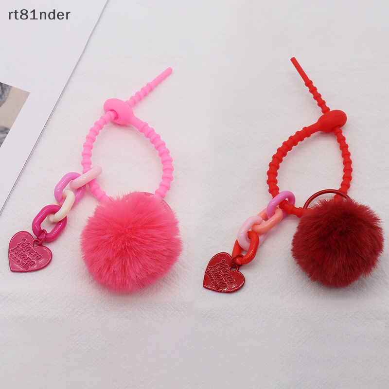 Dây Móc Khóa Bóng Lông Nhiều Màu Sắc Thời Trang