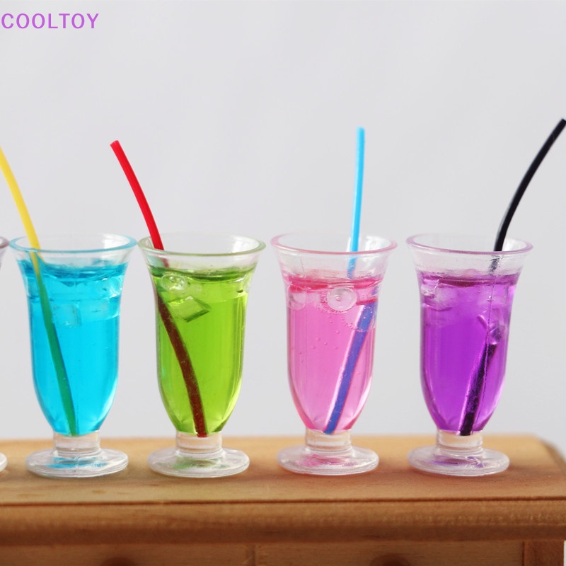 Cooltoy Mô Hình Gói Đồ Uống Cocktail Nước Ép Thu Nhỏ Trang Trí Nhà Búp Bê Shoog HOT