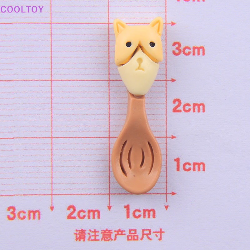 Cooltoy set 10 Muỗng Nĩa Mini Hình Phong Cảnh Hoạt Hình Cho Nhà Búp Bê
