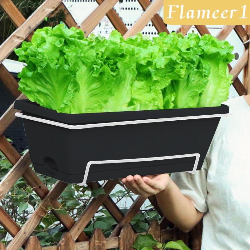 [Flameameer1] Hộp Trồng Hoa / Rau Củ Có Kệ Để Cửa Sổ / Ban Công