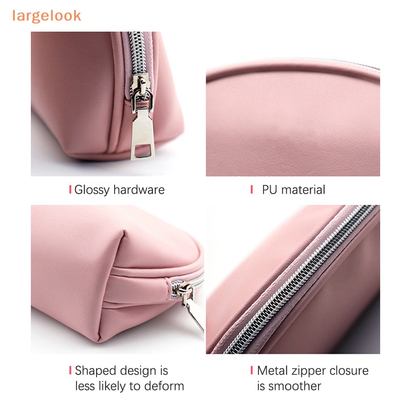 Túi Đựng Mỹ Phẩm / Đồ Trang Điểm Bằng PU Hình Vỏ Sò Nhiều Màu Sắc