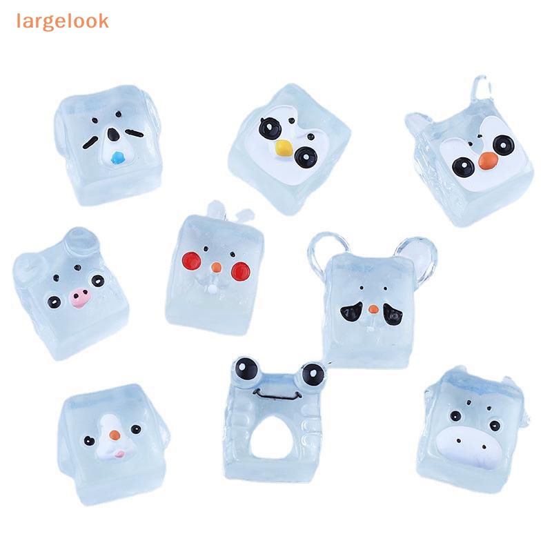 Bộ 5 Mô Hình Đồ Chơi Đá Viên Hoạt Hình Mini Bằng Nhựa Resin Phát Sáng Đáng Yêu