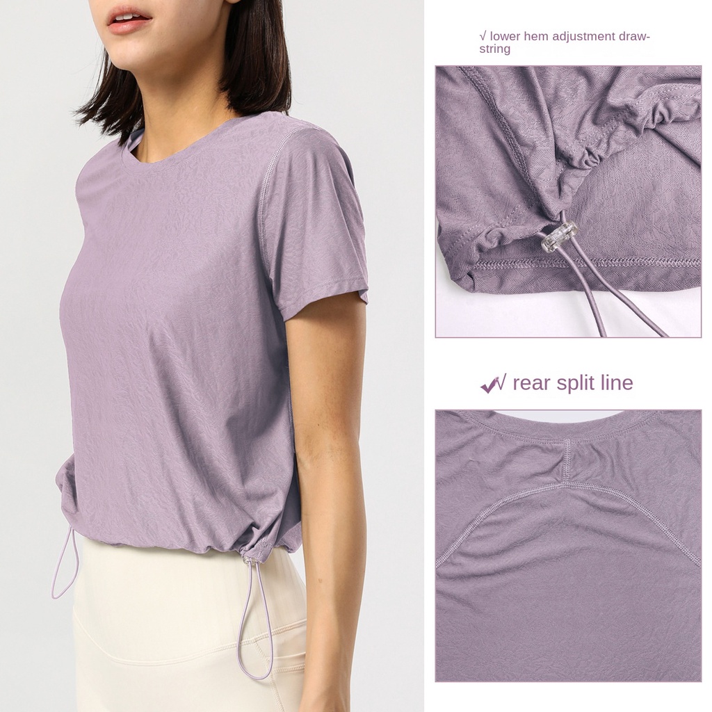 Áo Thun Thể Thao Cổ Tròn Dáng Rộng Tùy Chỉnh Nhanh Khô Tiện Dụng