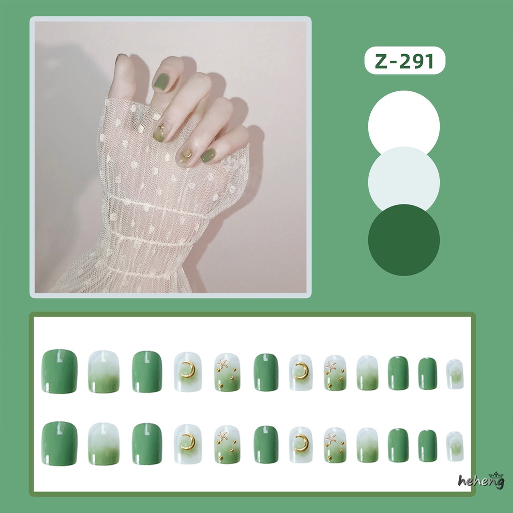 Móng Tay Giả Bóng Hình Ngôi Sao &amp; Mặt Trăng Dễ Sử Dụng