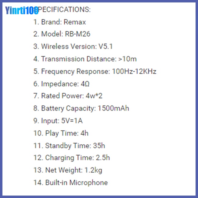Loa Đôi Kết Nối Bluetooth Âm Thanh Siêu Trầm Remax Cho Cắm Trại