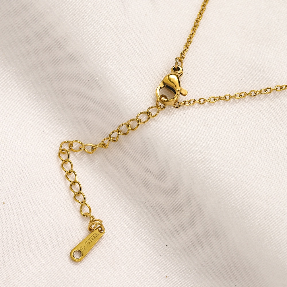 Vòng cổ Mặt Chữ VERSACE Bằng Thép Titan Thời Trang Cho Nam Nữ