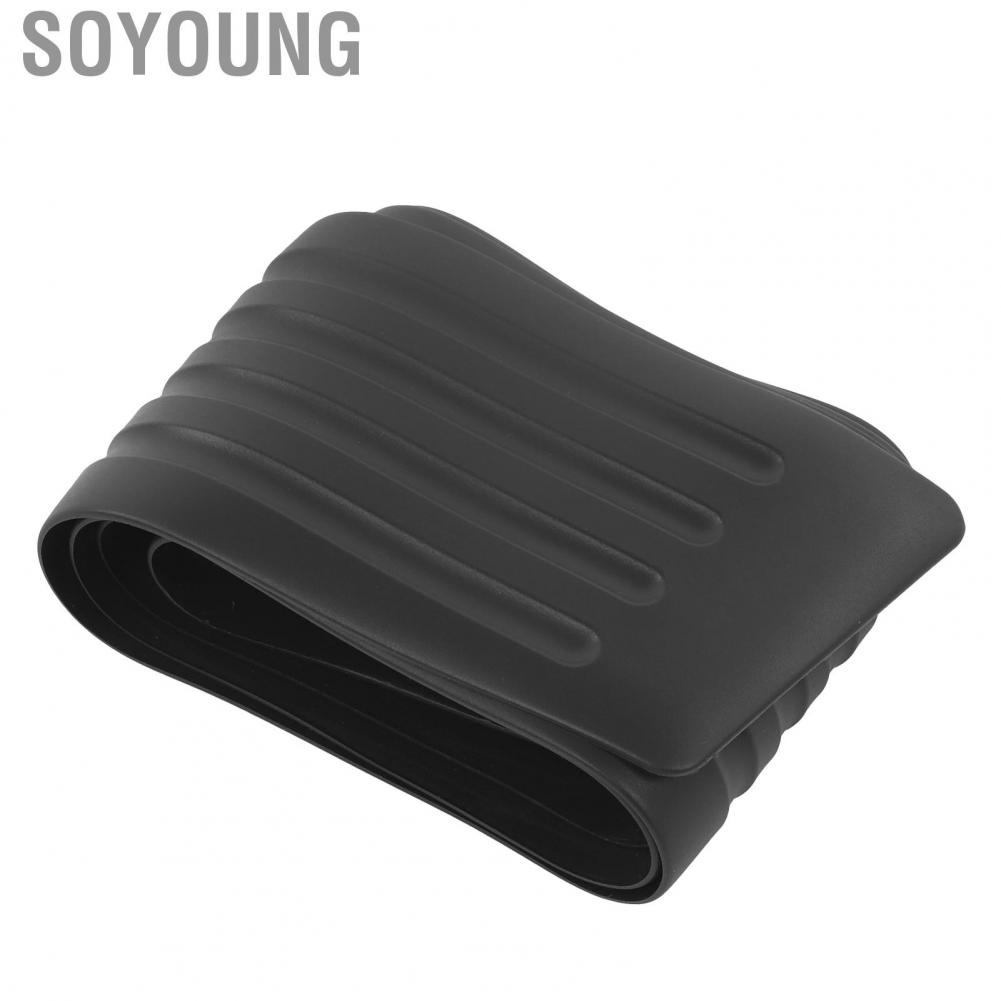 Soyoung Trunk Door Trim Cover  Black Universal Durable Car Guard Strip Non‑slip for  Maintenance Replacement Parts Accessory