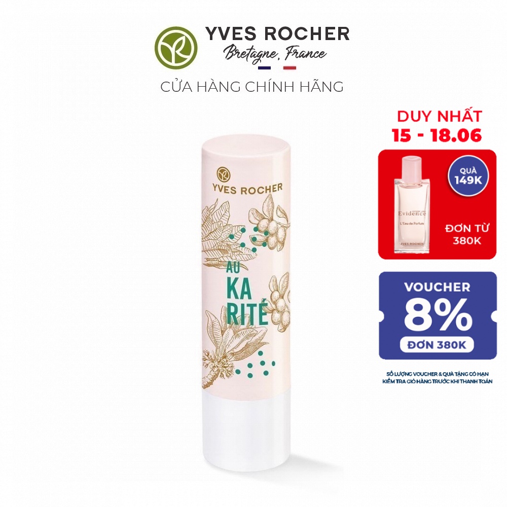 Son dưỡng môi Yves Rocher LIP BALM SHEA BUTTER 4.8G