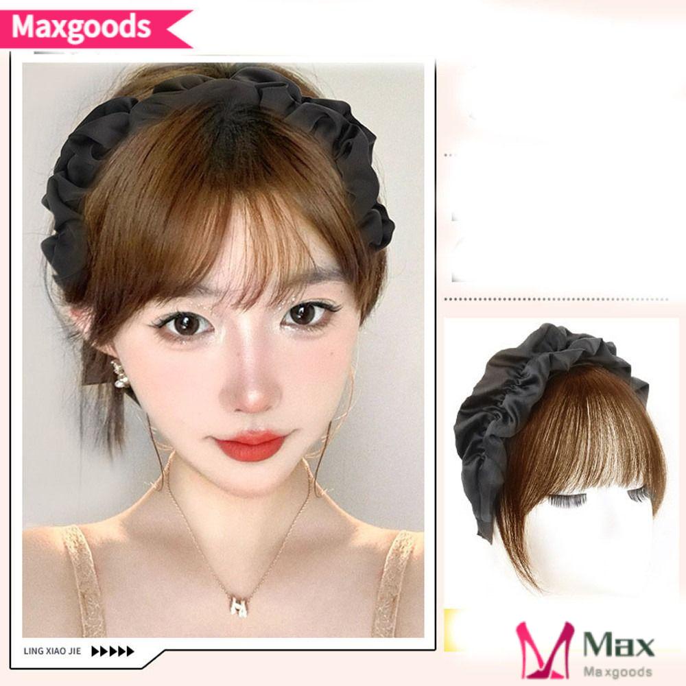 MAXG Băng Đô Cài Tóc Bản Rộng Chống Trượt Kiểu Hàn Quốc Dễ Thương Cho Bé Gái