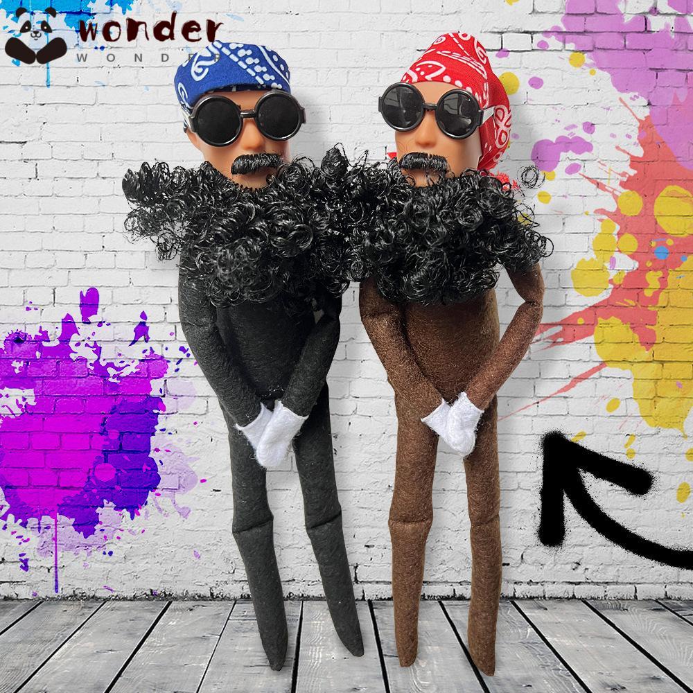 Thú Nhồi Bông Hình Búp Bê Râu To Phong Cách Hip hop Độc Đáo