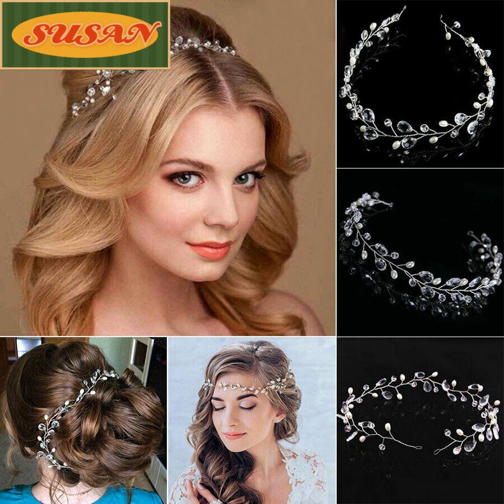 Cô Dâu SUSANS|Băng Đô Cài Tóc Đính Hạt Lấp Lánh