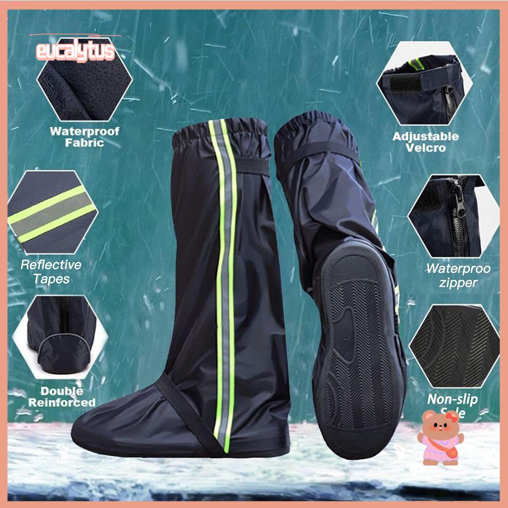 Vỏ Bọc Giày Đi Mưa Có Dây Kéo Tái Sử Dụng Tiện Lợi