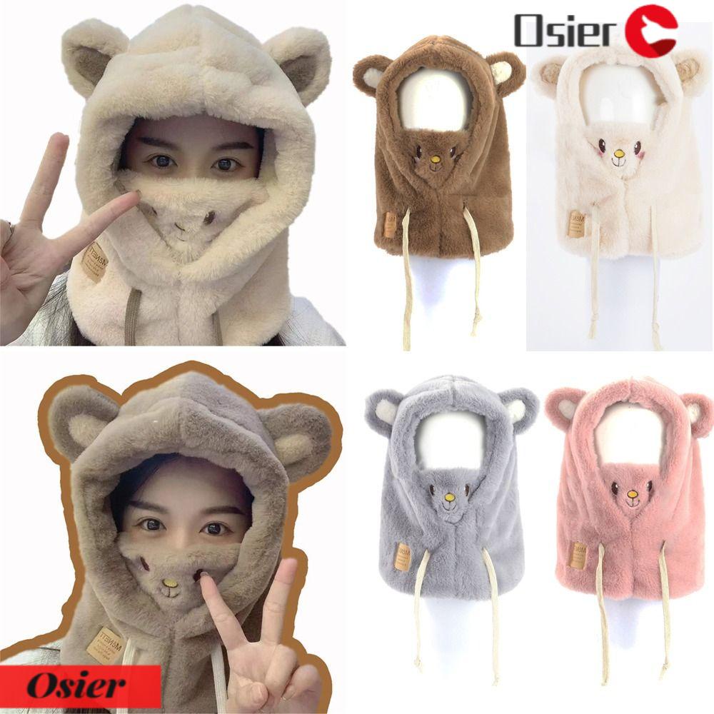 OSIER1 Mũ Len Che Tai Gấu Chống Gió