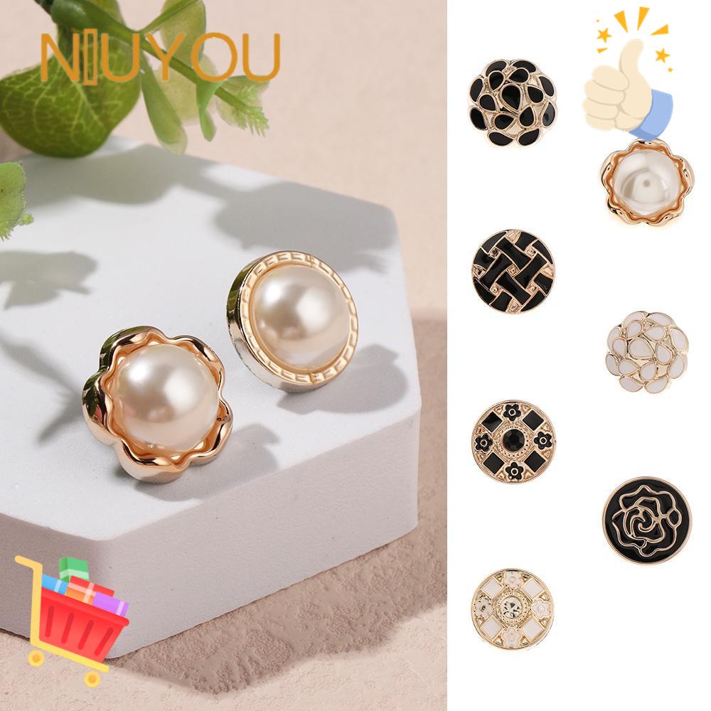 Set 6 Nút Áo Liền Mạch Không Đường May Thời Trang DIY Có Thể Tháo Rời