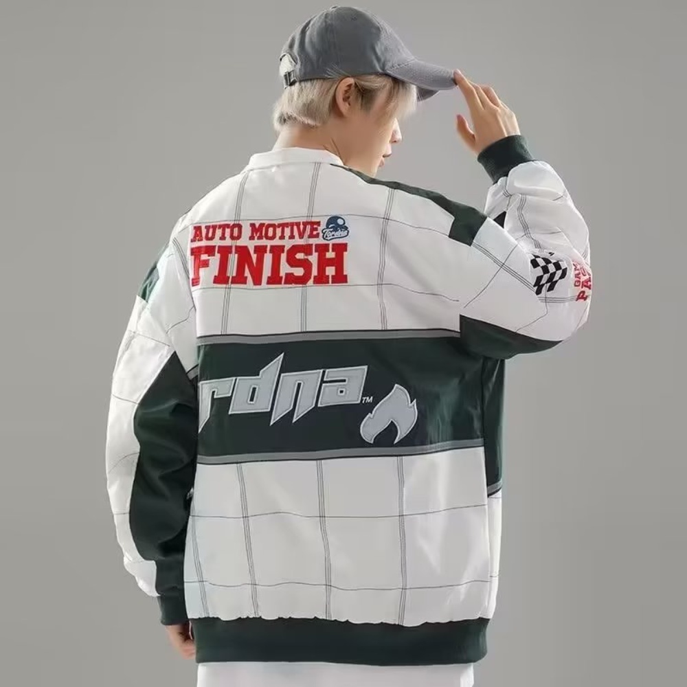 Áo Khoác Bóng Chày Phong Cách Retro Mỹ Cá Tính Cho Nam Nữ