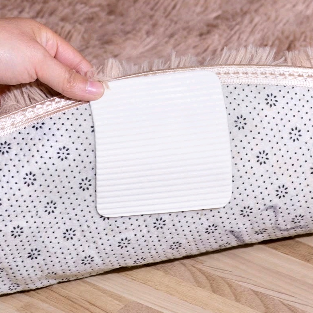 Bộ 4 Miếng Dán Hai Mặt Hình Vuông 10 * 10cm Chống Trượt / Có Thể Tái Sử Dụng Tiện Lợi