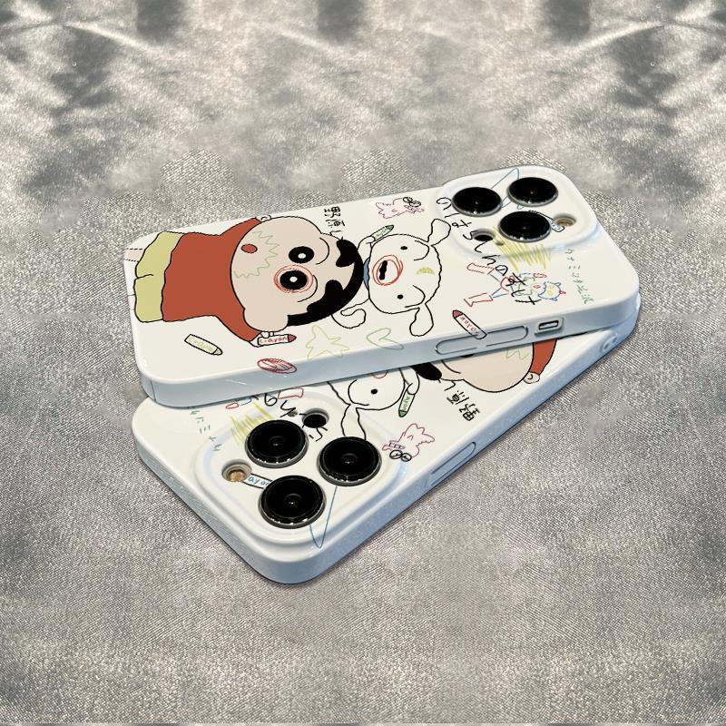 Ốp Điện Thoại Mềm Chống Sốc In Hình Shin-Chan Cho Iphone 6In Plus 11 max 13 14 Pro 78 12 S9AA