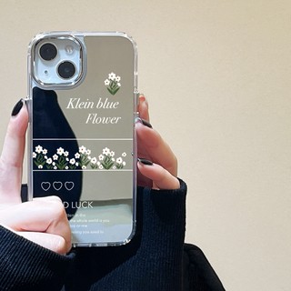 Ốp Điện Thoại Tráng Gương Họa Tiết Hoa Độc Đáo Sang Trọng Cho IPhone 11 12 13 14 12Pro 13Pro 14Pro Pro Max XR X XS Max
