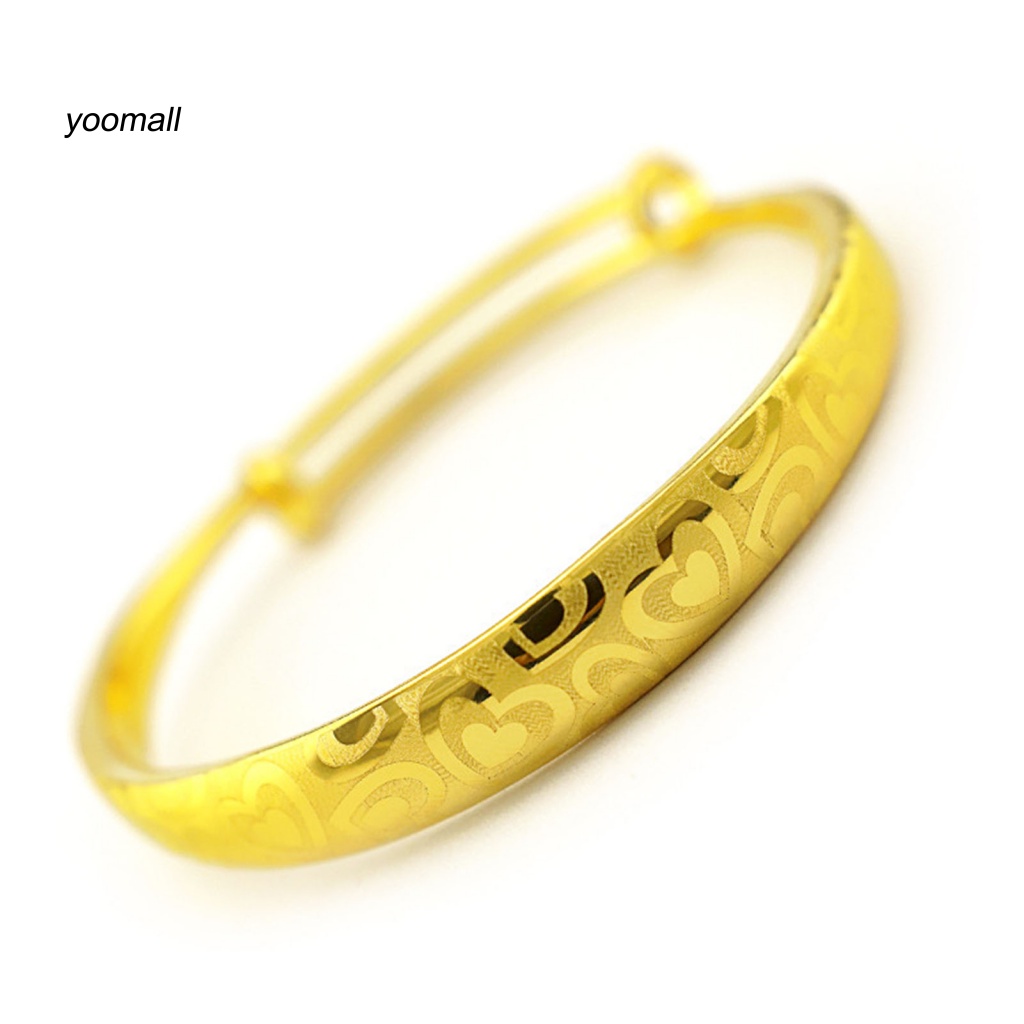 Vòng Đeo Tay Màu Vàng Đồng Tinh Xảo Không Phai Có Thể Điều Chỉnh Kích Thước Cho Đám Cướ