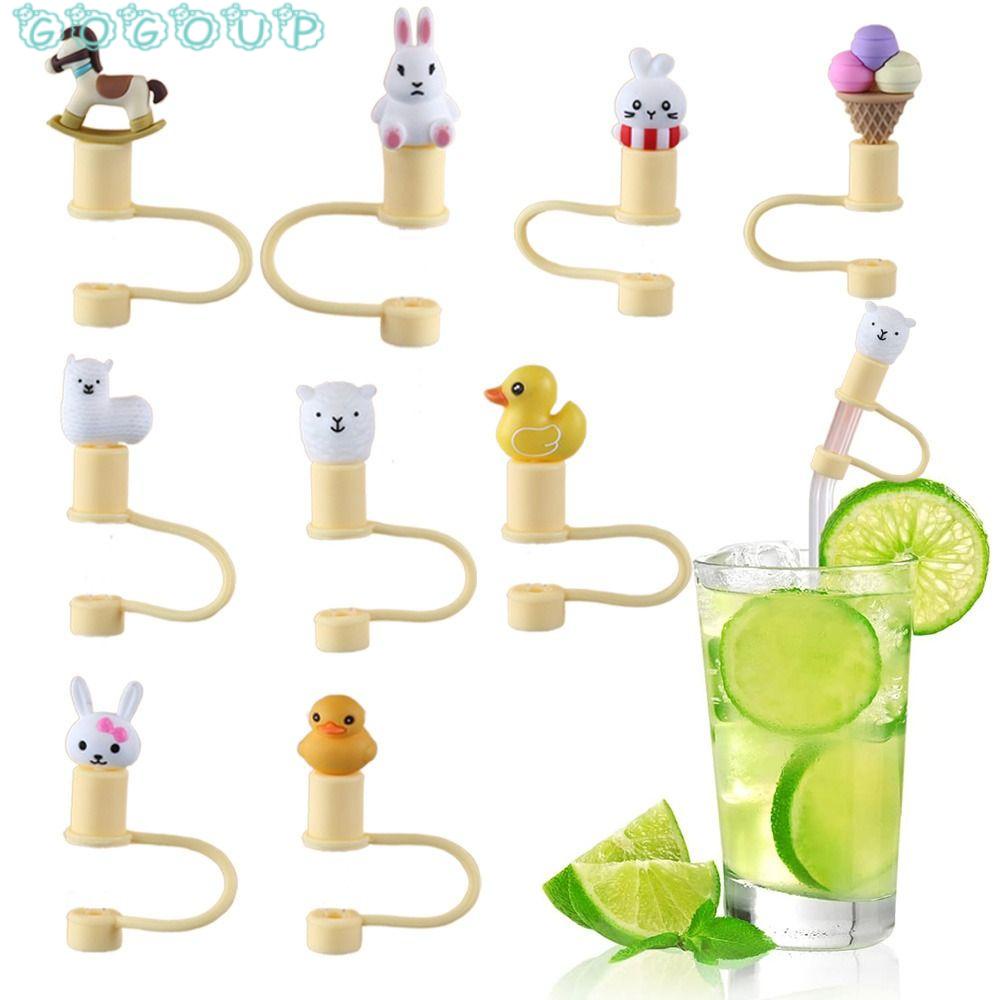 Nắp Đậy Ống Hút Bằng Silicon Chống Bụi Chống Văng Có Thể Tái Sử Dụng Cho Ống Hút 6-8Mm