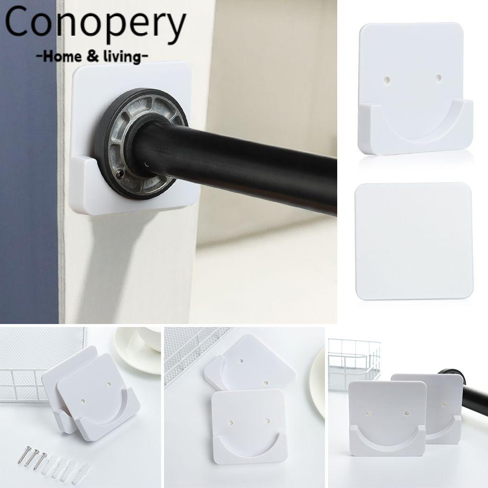 CONOPERY Bộ 2 Giá Đỡ Thanh Treo Rèm Cửa Không Cần Khoan Có Thể Điều Chỉnh