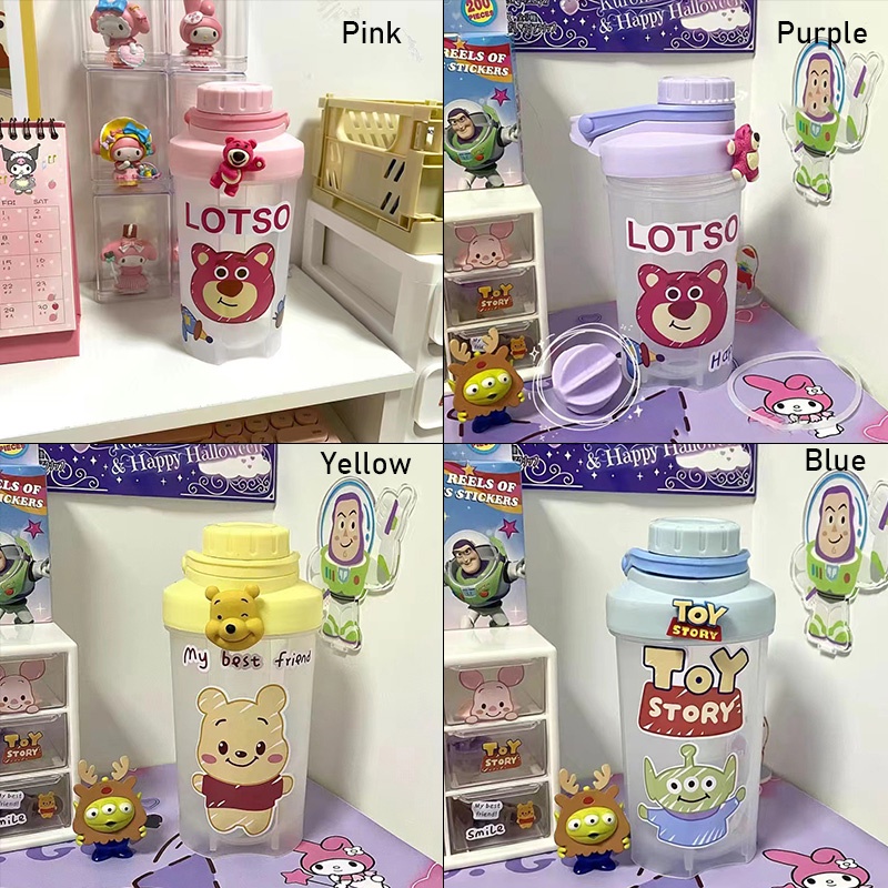Bình Nước Thể Thao Bằng Nhựa Hình toy story Dễ Thương